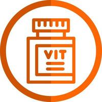 Vitamine Vektor-Icon-Design vektor