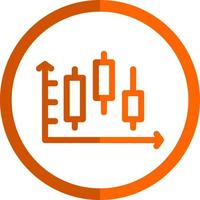 ljusstake Diagram vektor ikon design