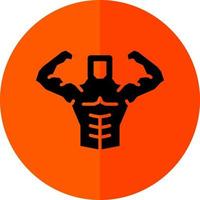 Bodybuilder-Vektor-Icon-Design vektor