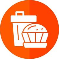 Kaffee-Muffin-Vektor-Icon-Design vektor