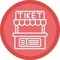 Ticket Office-Vektor-Icon-Design vektor