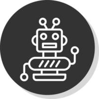 Roboter-Vektor-Icon-Design vektor