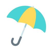 färgrik strand paraplyer för skydd från sommar strand värme. vektor