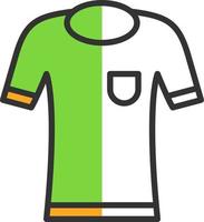 Fußballtrikot-Vektor-Icon-Design vektor