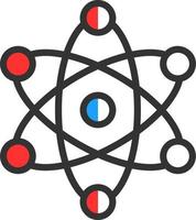 Atomenergie-Vektor-Icon-Design vektor