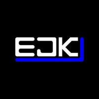 ejk Brief Logo kreativ Design mit Vektor Grafik, ejk einfach und modern Logo.