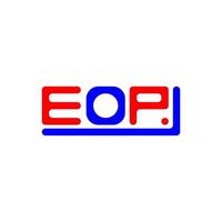 eop brev logotyp kreativ design med vektor grafisk, eop enkel och modern logotyp.