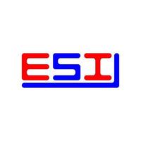 esi brev logotyp kreativ design med vektor grafisk, esi enkel och modern logotyp.