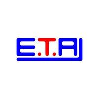 eta Brief Logo kreativ Design mit Vektor Grafik, eta einfach und modern Logo.