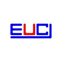 euc Brief Logo kreativ Design mit Vektor Grafik, euc einfach und modern Logo.