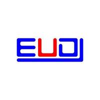 eud brev logotyp kreativ design med vektor grafisk, eud enkel och modern logotyp.