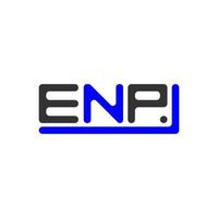 enp brev logotyp kreativ design med vektor grafisk, enp enkel och modern logotyp.