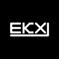 ekx Brief Logo kreativ Design mit Vektor Grafik, ekx einfach und modern Logo.