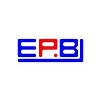 epb brev logotyp kreativ design med vektor grafisk, epb enkel och modern logotyp.