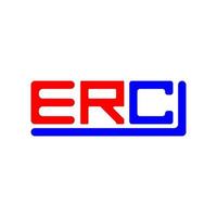 erc brev logotyp kreativ design med vektor grafisk, erc enkel och modern logotyp.