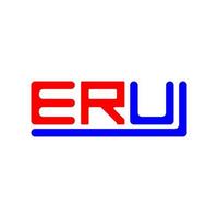 Eru Brief Logo kreativ Design mit Vektor Grafik, Eru einfach und modern Logo.