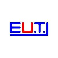 eut Brief Logo kreativ Design mit Vektor Grafik, eut einfach und modern Logo.