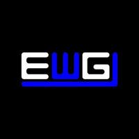 ewg Brief Logo kreativ Design mit Vektor Grafik, ewg einfach und modern Logo.