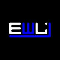 ewl Brief Logo kreativ Design mit Vektor Grafik, ewl einfach und modern Logo.