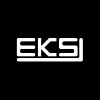 eks Brief Logo kreativ Design mit Vektor Grafik, eks einfach und modern Logo.