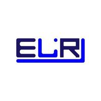 elr brev logotyp kreativ design med vektor grafisk, elr enkel och modern logotyp.