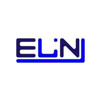 eln Brief Logo kreativ Design mit Vektor Grafik, eln einfach und modern Logo.