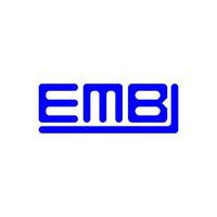 emb brev logotyp kreativ design med vektor grafisk, emb enkel och modern logotyp.