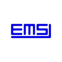 ems brev logotyp kreativ design med vektor grafisk, ems enkel och modern logotyp.