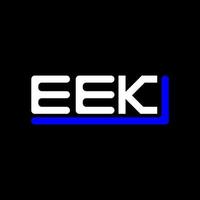 eek Brief Logo kreativ Design mit Vektor Grafik, eek einfach und modern Logo.