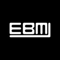 ebm Brief Logo kreativ Design mit Vektor Grafik, ebm einfach und modern Logo.