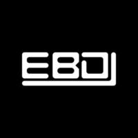 Ebd Brief Logo kreativ Design mit Vektor Grafik, Ebd einfach und modern Logo.