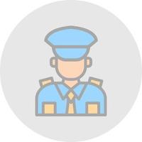 Polizist-Vektor-Icon-Design vektor