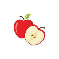 Apfel eben Symbol Vektor