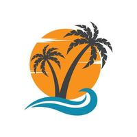 palm beach logotyp vektor