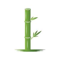 bambu ,grön natur , logotyp design mall, varumärke företag vektor