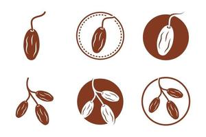 datum logotyp mat grafisk design element mall för muslim högtider inspiration vektor