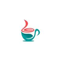 kaffe kopp logotyp design, kaffe logotyp vektor