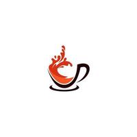 kaffe kopp logotyp design, kaffe logotyp vektor