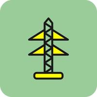 elektrisk torn vektor ikon design
