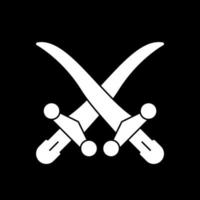 Schwerter-Vektor-Icon-Design vektor