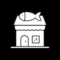 fisk affär vektor ikon design