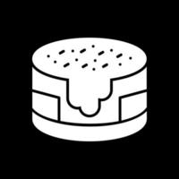 Schokoladenkuchen-Vektor-Icon-Design vektor