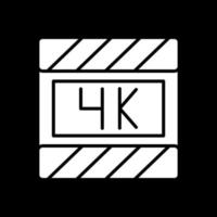 4k-Film-Vektor-Icon-Design vektor