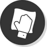 Wischen Sie mit dem Handvektor-Icon-Design ab vektor