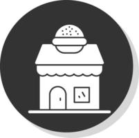 Burger-Shop-Vektor-Icon-Design vektor