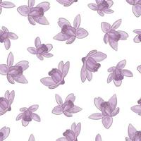 Aquilegia Muster Blumen- Textil- drucken Vektor Illustration