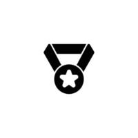 Medaille Symbol. solide Symbol vektor