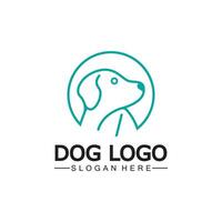 Hund Logo und Symbol Design Vektor Illustration