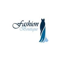 schön Kleid Frau Logo einfach kreativ zum Boutique Mode Geschäft Logo Vektor