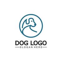 Hund Logo und Symbol Design Vektor Illustration